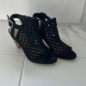 Vince Camuto Black suede wedges